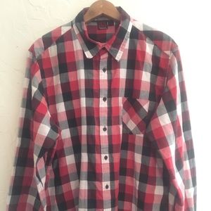 LONG SLEVE PLAID BUTTON DOWN